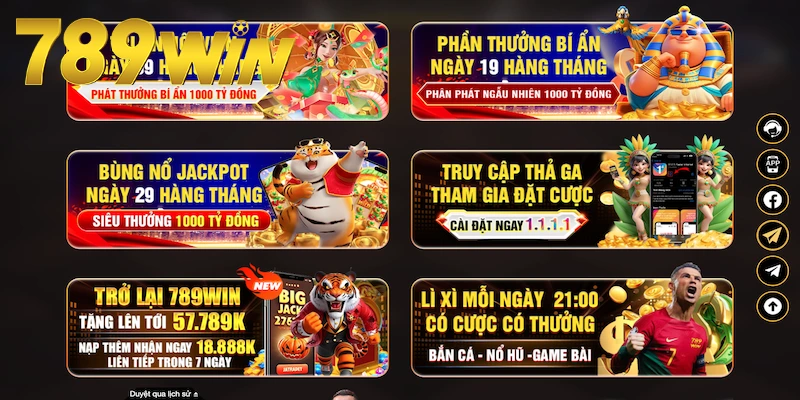 789win nhiều hoạt động khuyến mãi