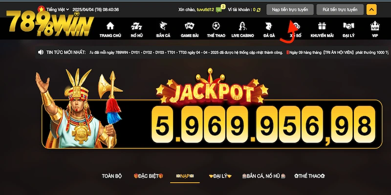 Nạp tiền tại 789WIN – Đơn giản, an toàn, bảo mật tuyệt đối