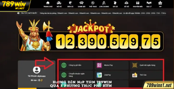Hướng Dẫn Nạp Tiền 789WIN Qua 3 Phương Thức Phổ Biến